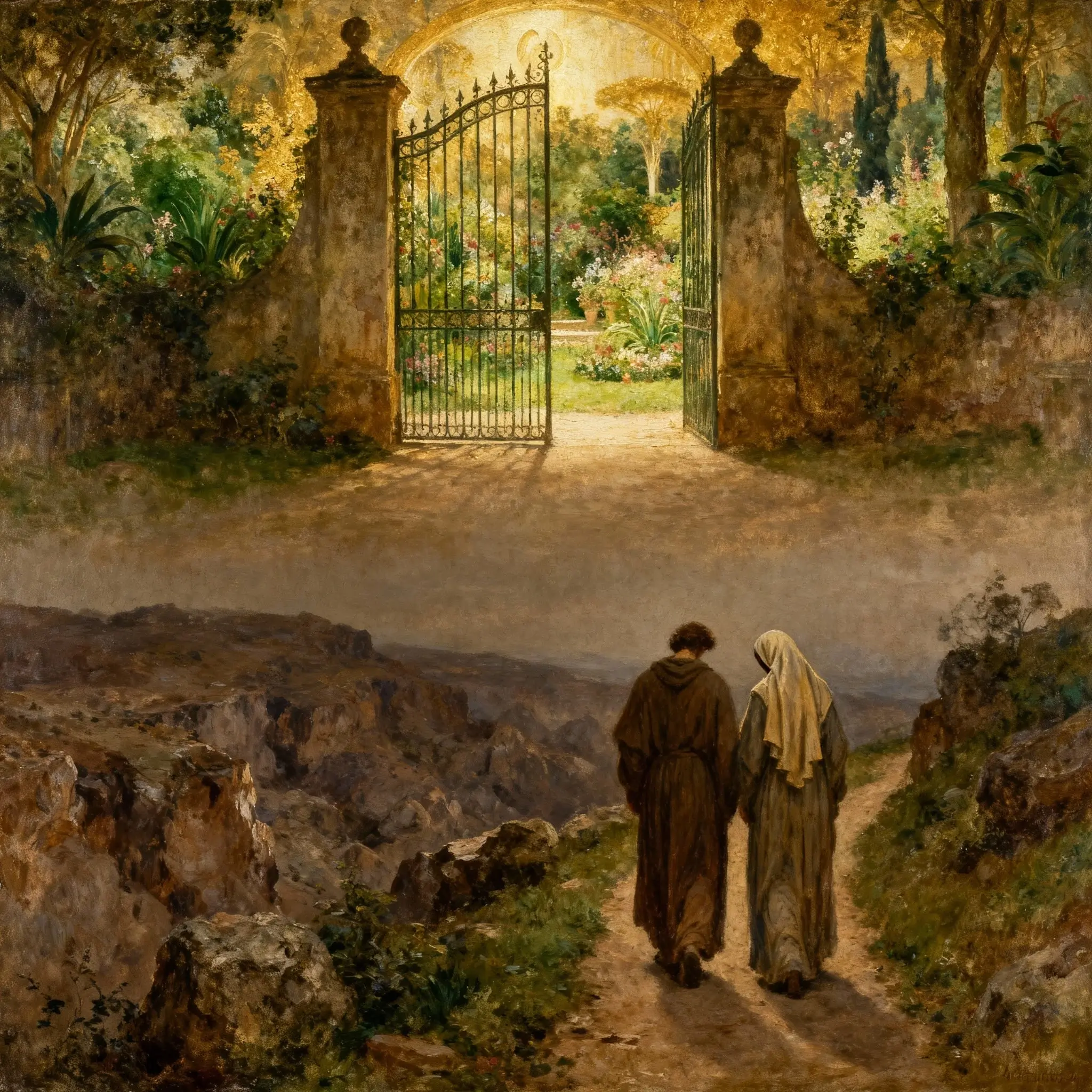 The Descent of Adam From Paradise to Earth